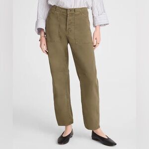 Madewell Olive Green Cropped Utility Pants